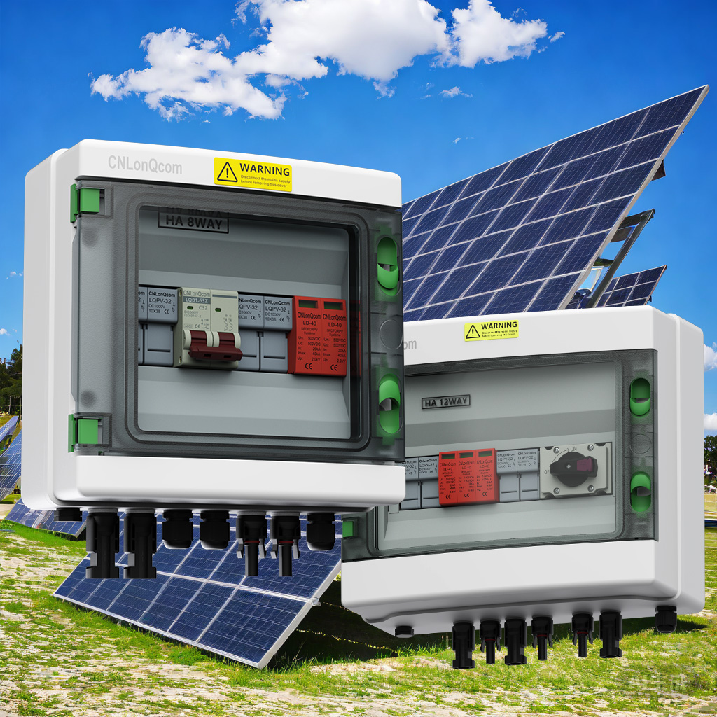 Solenergi lyser opp grønt liv, fotovoltaiske kombinerbokser hjelper til med effektiv kraftproduksjon